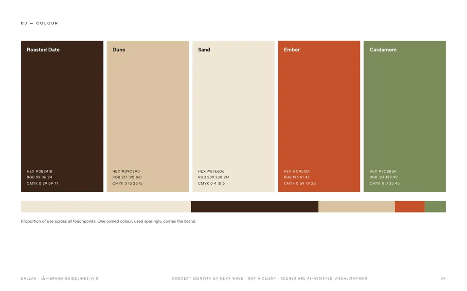 DALLAH concept guideline — Colour