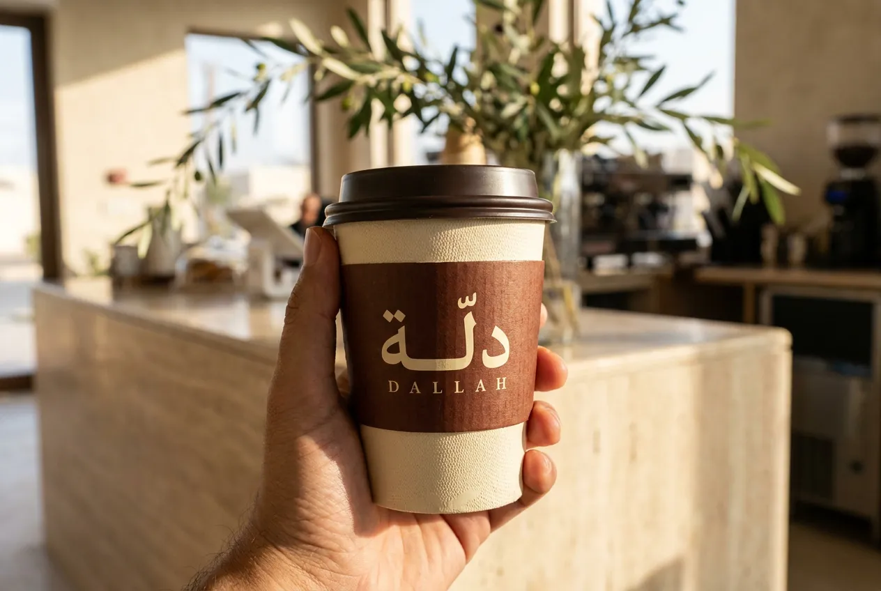 DALLAH concept takeaway cup and sleeve