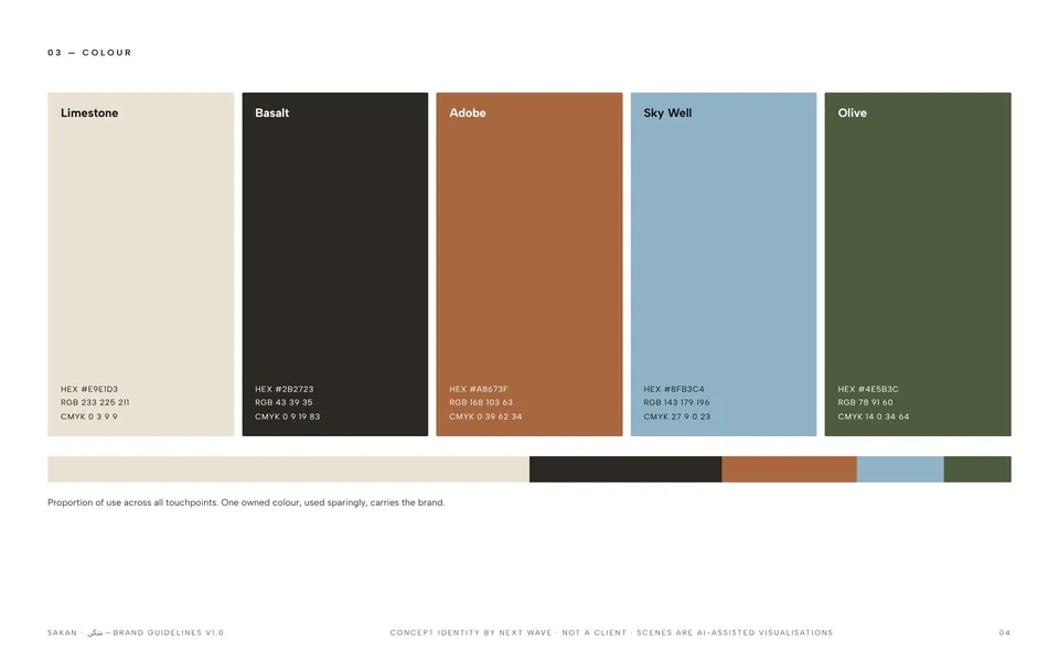 SAKAN concept guideline — Colour