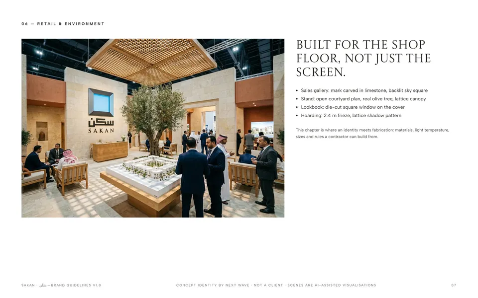 SAKAN concept guideline — Retail & environment