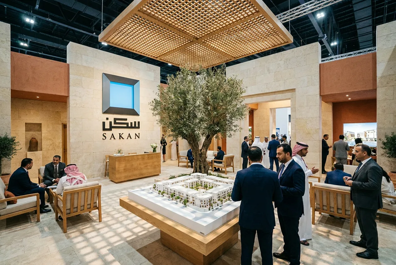 SAKAN concept courtyard exhibition stand