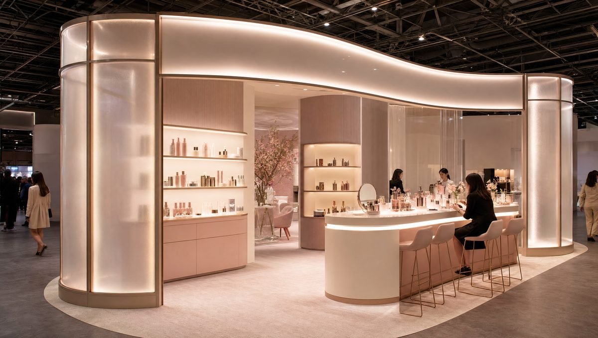 Concept Design — Corner Stand, Beauty & Cosmetics