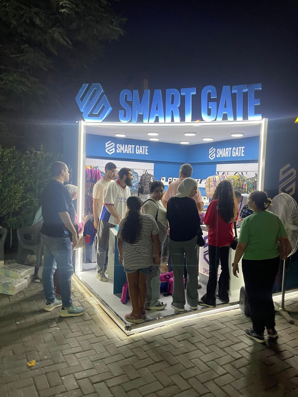 Smart Gate outdoor activation kiosk, second setup